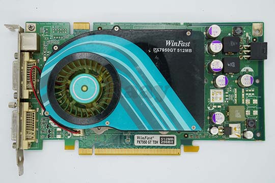 丽台Winfast PX7950 GT TDH 512MB显示卡（nVIDIA GeForce 7950 GT芯片）